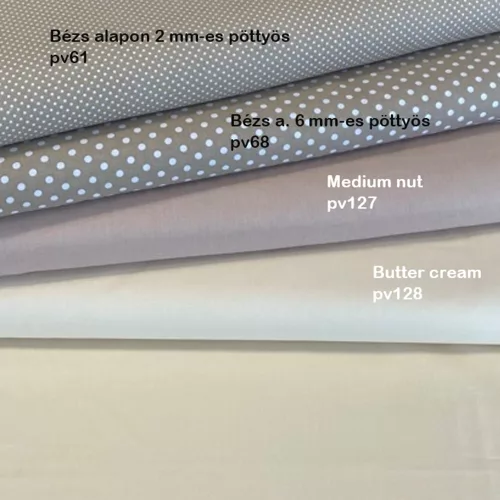Medium Nut egyszínű pamutvászon (1398)