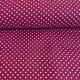 Fuxia alapon 2 mm-es kis pöttyös pamutvászon (7676 Fuxia)