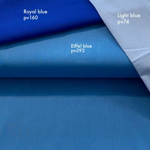 0,85 m EGYBEN KÉRHETŐ Eiffel blue egyszínű pamutvászon (18-4140TPO)