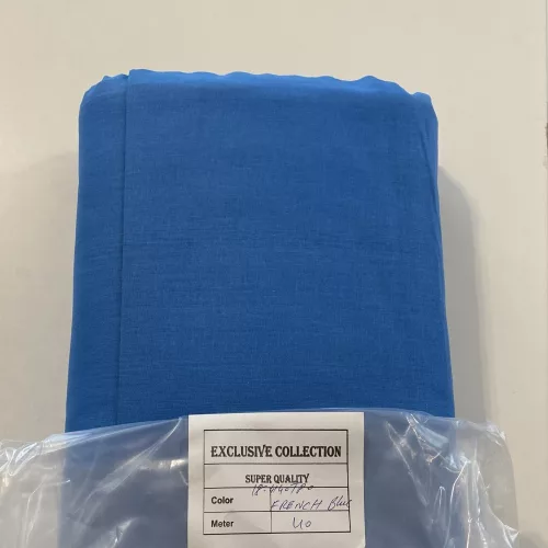 0,85 m EGYBEN KÉRHETŐ Eiffel blue egyszínű pamutvászon (18-4140TPO)