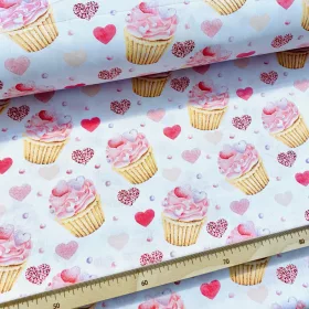 Pink cupcake 160 cm sz. pamutvászon