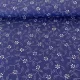 0,38 m EGYBEN KÉRHETŐ Indigókék alapon pöttyökből álló leveles, virágos kékfestő jellegű pamutvászon