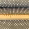Szürke (Steel grey 7676) alapon 2 mm-es kis pöttyös pamutvászon