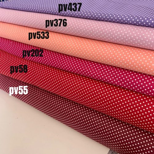 Barack alapon 2 mm-es kispöttyös pamutvászon (15-15307676 Peach, D0484 Peach)