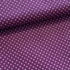 Sötét lila alapon 2 mm-es kispöttyös pamutvászon (7676 Lilac)