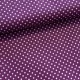 Sötét lila alapon 2 mm-es kispöttyös pamutvászon (7676 Lilac)