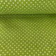 Kiwi zöld alapon 2 mm-es kis pöttyös pamutvászon (7676 Kiwi)
