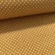 Mustár sárga (őszi szín) alapon 2 mm-es kispöttyös pamutvászon (7676 Mustard)