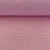 Világos rózsaszín (LT Rosa 7676) alapon 2 mm-es kis pöttyös pamutvászon