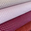 0,54 m EGYBEN KÉRHETŐ Világos rózsaszín (LT Rosa 7676) alapon 2 mm-es kis pöttyös pamutvászon