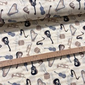 Kottás-hangszeres pamutvászon