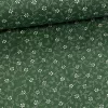 0,33 m EGYBEN KÉRHETŐ Zöld alapon pöttyökből álló leveles kékfestő jellegű pamutvászon