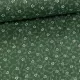 0,33 m EGYBEN KÉRHETŐ Zöld alapon pöttyökből álló leveles kékfestő jellegű pamutvászon