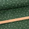 0,35 m Szálhibás EGYBEN KÉRHETŐ Zöld alapon pöttyökből álló leveles kékfestő jellegű pamutvászon