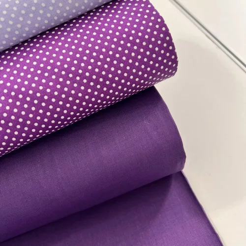 0,76 m Szál hibás picike lyuk Dark lilac egyszínű pamutvászon (1331)