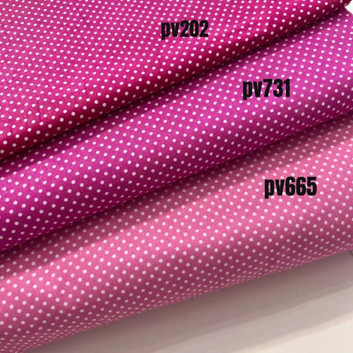 Barbie girl alapon 2 mm-es kispöttyös pamutvászon (7676 Violet)