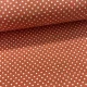 Terra alapon 2 mm-es kispöttyös pamutvászon (7676 Terra)