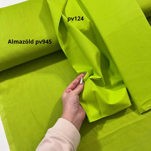 Almazöld egyszínű pamutvászon (Light Green C186)
