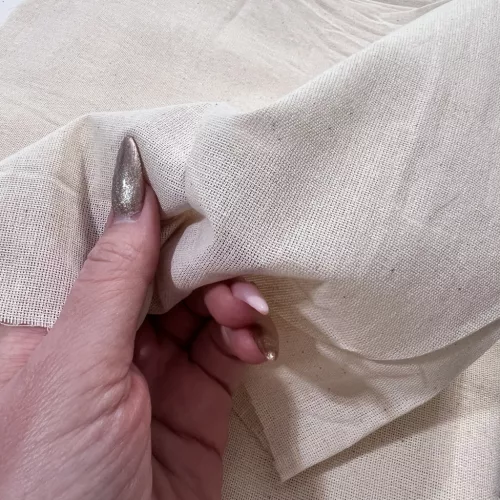 1,1 m Gyürött EGYBEN KÉRHETŐ Molinó (textil, nyers vászon) 125 gramm/m² méteráru