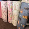 Sötétkék alapon Cool Cats 160 cm sz. pamutvászon
