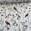 0,61 m EGYBEN KÉRHETŐ Fehér a. madarak és pillangók a kertben 160 cm sz. pamutvászon