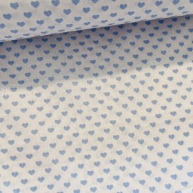   Extra puha: Fehér a. kék szívecskés (puha, puplin tapintású) pamutvászon