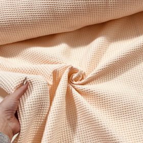 Prémium waffle/darázsos anyag: Halvány barack (#45)