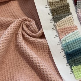 Prémium waffle/darázsos anyag: Mályva (barack) (#20)