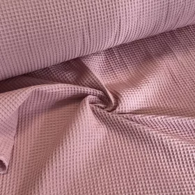 Prémium waffle/darázsos anyag: Retró pink (#4)