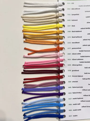 Színes poliester zsinór (4-5 mm-es) több színben