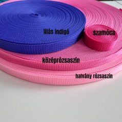   2,3 m EGYBEN KÉRHETŐ !AKCIÓS! 2 cm-es polipropilén heveder különböző színekben: Szamóca