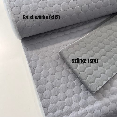 Steppelt vízlepergető (flízzel bélelt) anyag: Ezüst szürke (#silver01)