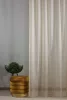 Félorganza fényáteresztő függöny 300 cm ólomzsinóros: Vanília (03)