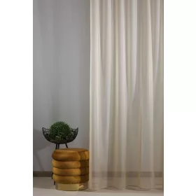   Félorganza fényáteresztő függöny 300 cm ólomzsinóros: Vanília (03)