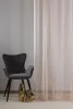 Félorganza fényáteresztő függöny 300 cm ólomzsinóros: Púder (28)