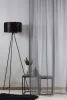 Félorganza fényáteresztő függöny 180 cm ólomzsinóros: Antracit (44.6)