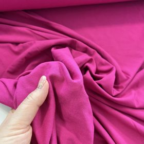 Ciklámen elasztikus viszkóz jersey Oeko-Tex I.