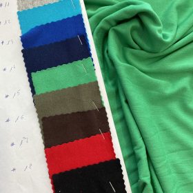   AKI KAPJA, MARJA: Zöld elasztikus viszkóz jersey Oeko-Tex I. (#15)