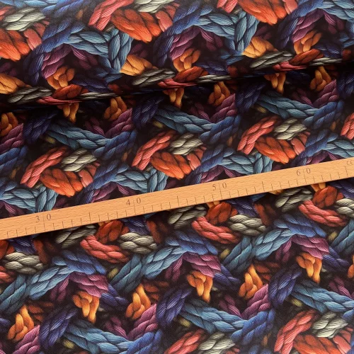 Vízálló digitálisan nyomott erős canvas textil: Színes egybefont fonalak