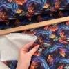 Vízálló digitálisan nyomott erős canvas textil: Színes egybefont fonalak