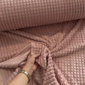   0,7 m EGYBEN KÉRHETŐ Dombor mintás wellsoft: Dusty baby pink
