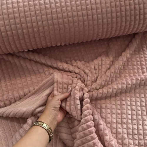 0,7 m EGYBEN KÉRHETŐ Dombor mintás wellsoft: Dusty baby pink