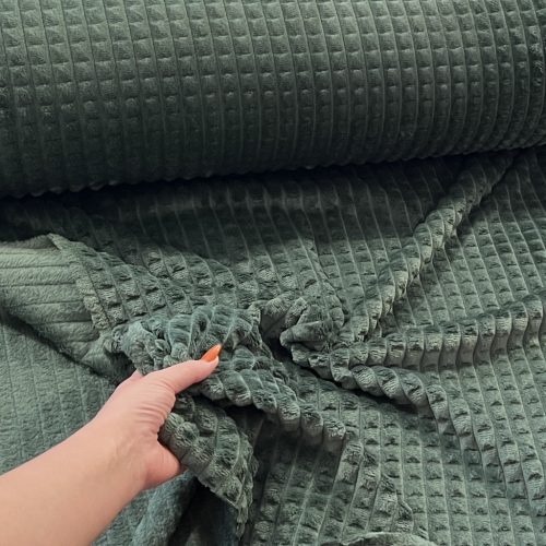 Dombor mintás wellsoft: Fenyőzöld